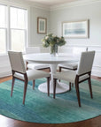 LOOMLAN Rugs Embre Teal Washable Indoor-Outdoor Rug