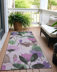 LOOMLAN Rugs Emperesse Purple Washable Indoor-Outdoor Rug