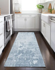 LOOMLAN Rugs Enoa Blue Washable Indoor-Outdoor Rug