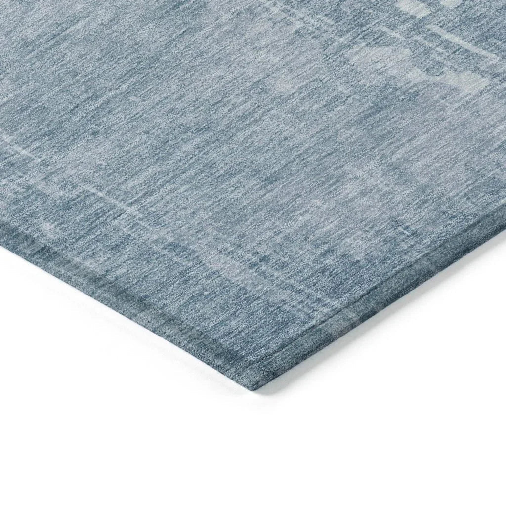 LOOMLAN Rugs Enoa Blue Washable Indoor-Outdoor Rug