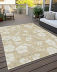 LOOMLAN Rugs Ensa Beige Washable Indoor-Outdoor Rug