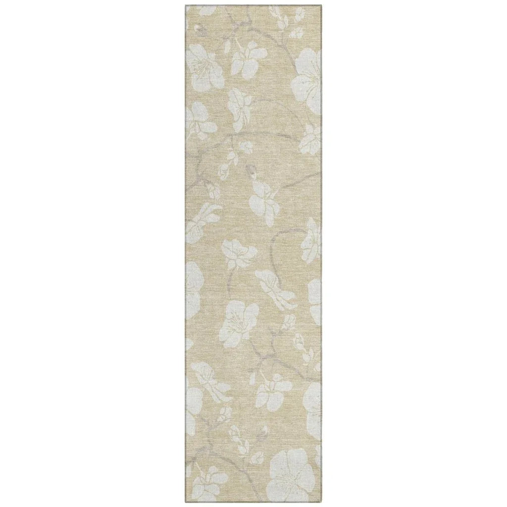 LOOMLAN Rugs Ensa Beige Washable Indoor-Outdoor Rug