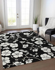 LOOMLAN Rugs Ensa Black Washable Indoor-Outdoor Rug