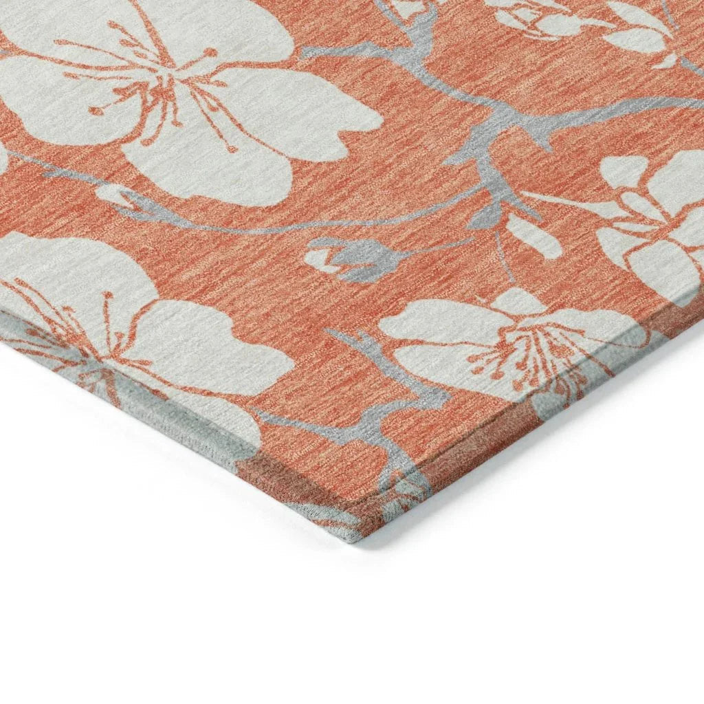 LOOMLAN Rugs Ensa Coral Washable Indoor-Outdoor Rug