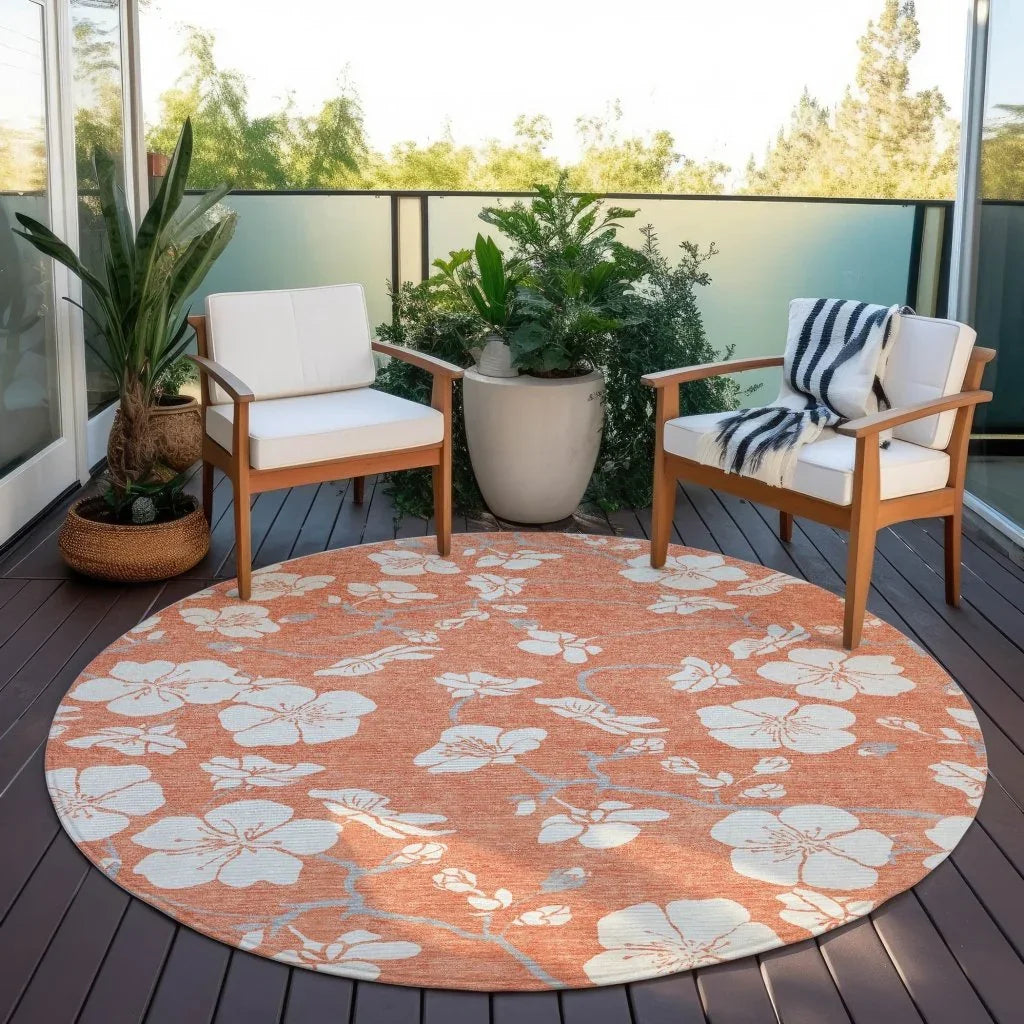 LOOMLAN Rugs Ensa Coral Washable Indoor-Outdoor Rug