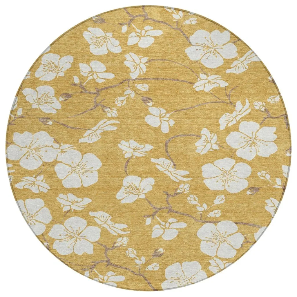 LOOMLAN Rugs Ensa Gold Washable Indoor-Outdoor Rug