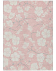 LOOMLAN Rugs Ensa Pink Washable Indoor-Outdoor Rug