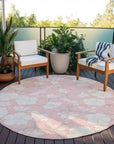 LOOMLAN Rugs Ensa Pink Washable Indoor-Outdoor Rug