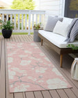 LOOMLAN Rugs Ensa Pink Washable Indoor-Outdoor Rug