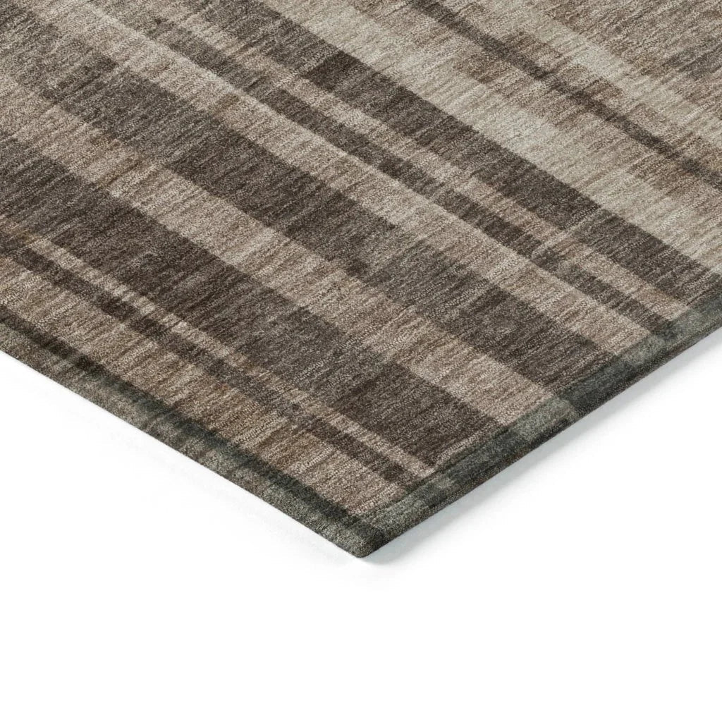LOOMLAN Rugs Esmara Brown Washable Indoor-Outdoor Rug