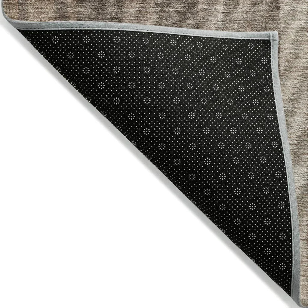 LOOMLAN Rugs Esmara Brown Washable Indoor-Outdoor Rug