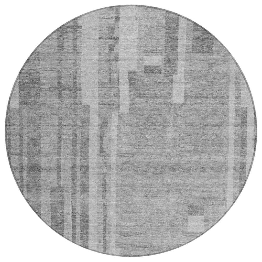 LOOMLAN Rugs Esmara Gray Washable Indoor-Outdoor Rug