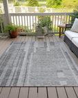 LOOMLAN Rugs Esmara Gray Washable Indoor-Outdoor Rug