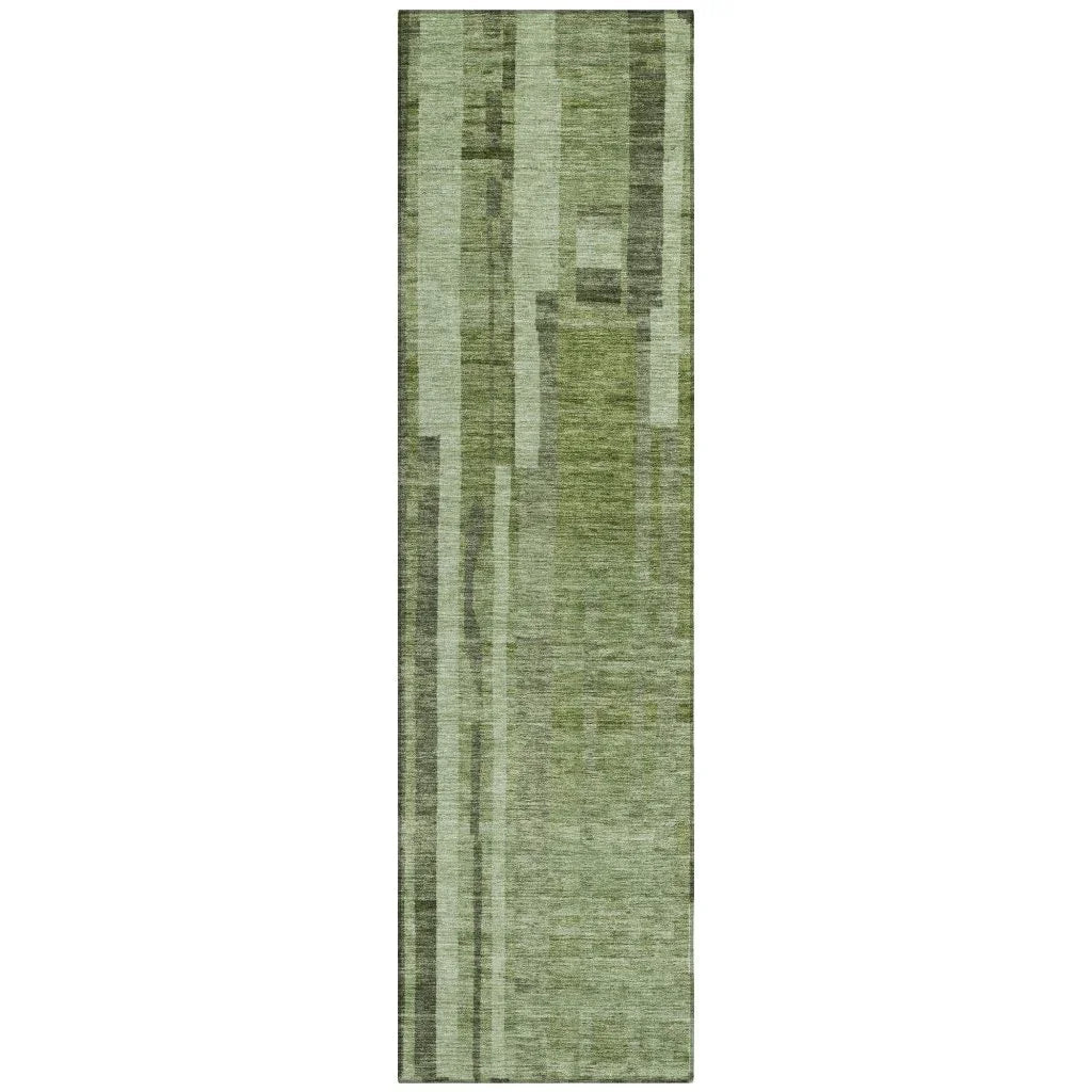 LOOMLAN Rugs Esmara Green Washable Indoor-Outdoor Rug
