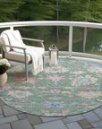 LOOMLAN Rugs Eugene Green Washable Indoor-Outdoor Rug