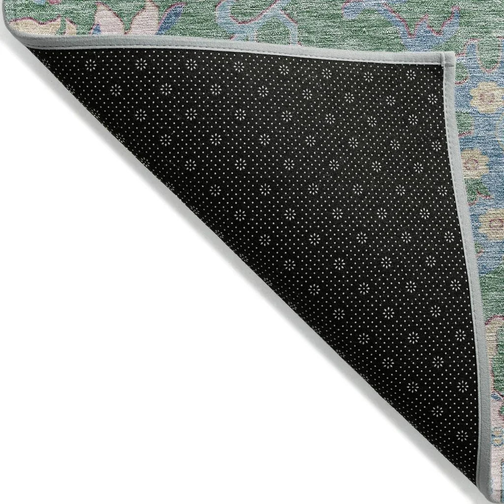 LOOMLAN Rugs Eugene Green Washable Indoor-Outdoor Rug