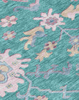 Eugene Teal Washable Indoor - Outdoor Rug - LOOMLAN - LOOMLAN Rugs - Outdoor Rugs