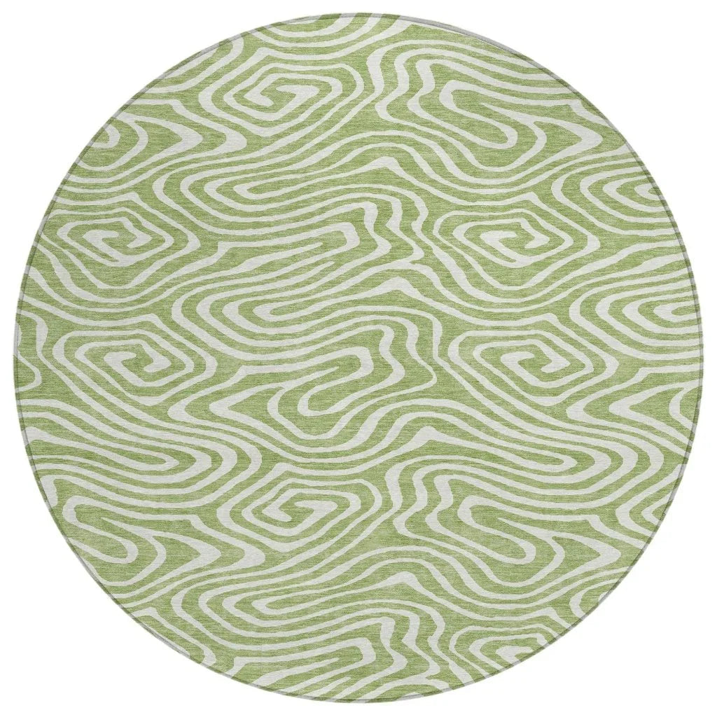 LOOMLAN Rugs Evalora Aloe Washable Indoor-Outdoor Rug