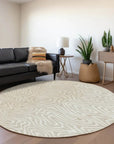 LOOMLAN Rugs Evalora Beige Washable Indoor-Outdoor Rug