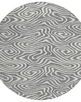 LOOMLAN Rugs Evalora Gray Washable Indoor-Outdoor Rug