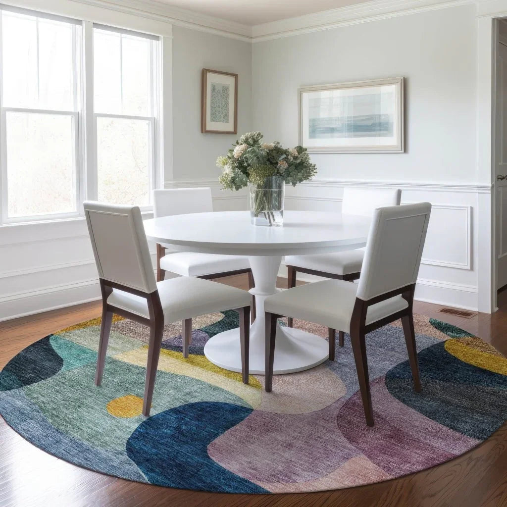 LOOMLAN Rugs Evan Green Washable Indoor-Outdoor Rug