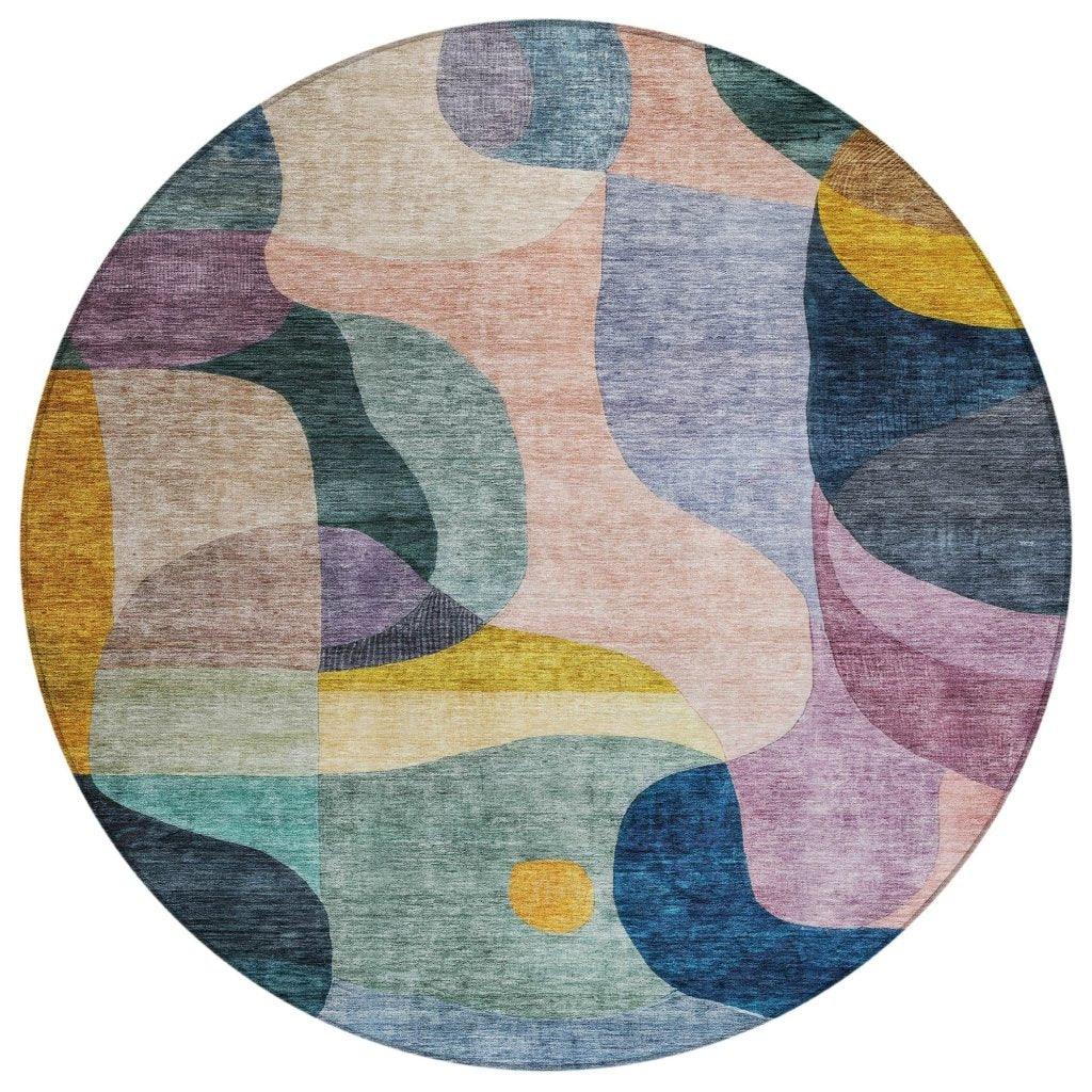 LOOMLAN Rugs Evan Green Washable Indoor-Outdoor Rug