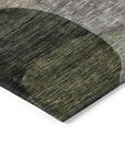 LOOMLAN Rugs Evan Olive Washable Indoor-Outdoor Rug