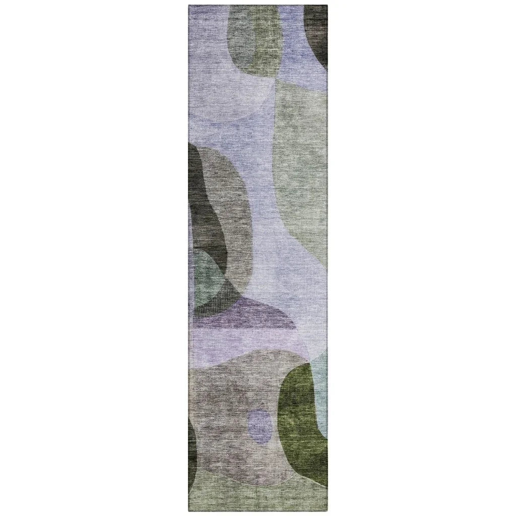 LOOMLAN Rugs Evan Olive Washable Indoor-Outdoor Rug
