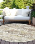LOOMLAN Rugs Evandra Ivory Washable Indoor-Outdoor Rug