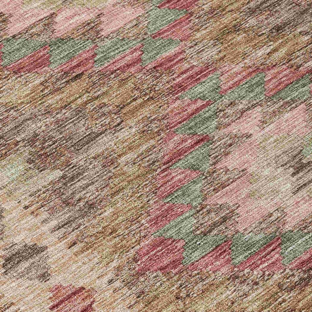 LOOMLAN Rugs Evynne Brown Washable Indoor-Outdoor Rug