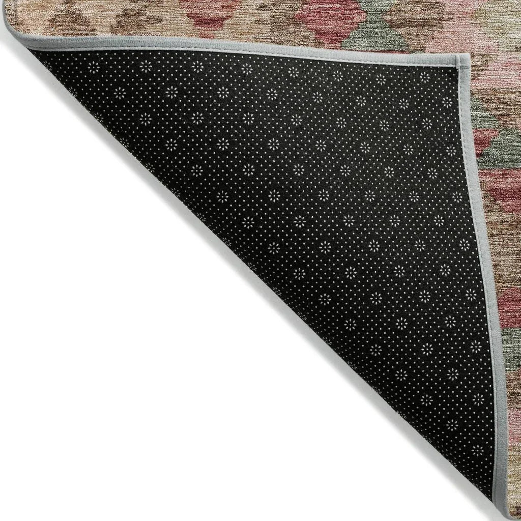 LOOMLAN Rugs Evynne Brown Washable Indoor-Outdoor Rug