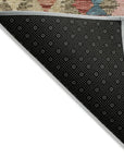 LOOMLAN Rugs Evynne Green Washable Indoor-Outdoor Rug