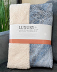 Watercolors Navy Washable Indoor-Outdoor Rug