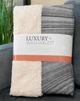 Waves Grey Washable Indoor-Outdoor Rug