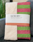 Fluid Mirage Pink Washable Indoor-Outdoor Rug