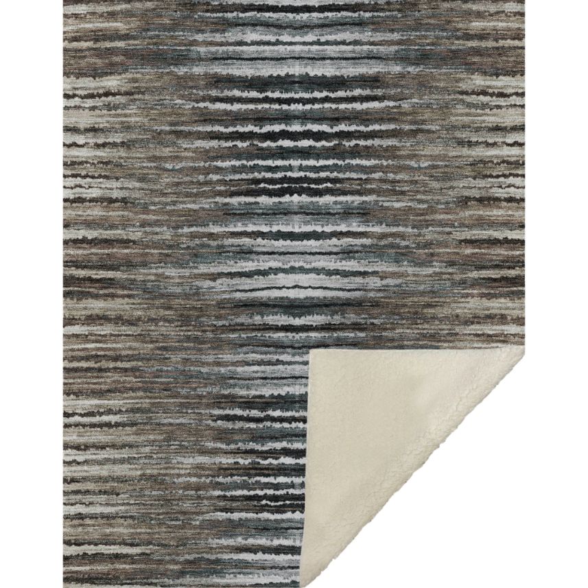 Pixel Weave Brown Washable Indoor-Outdoor Rug
