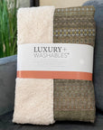 Stripes Brown Washable Indoor-Outdoor Rug