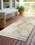 LOOMLAN Rugs Fayra Ivory Washable Indoor-Outdoor Rug