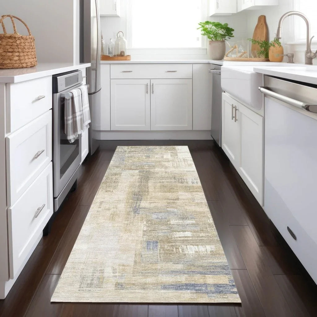 LOOMLAN Rugs Fayra Ivory Washable Indoor-Outdoor Rug