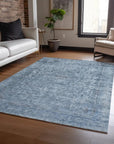 LOOMLAN Rugs Felissae Blue Washable Indoor-Outdoor Rug