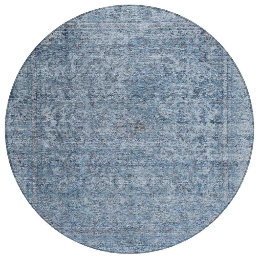 LOOMLAN Rugs Felissae Blue Washable Indoor-Outdoor Rug