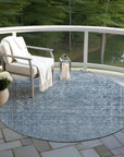 LOOMLAN Rugs Felissae Blue Washable Indoor-Outdoor Rug