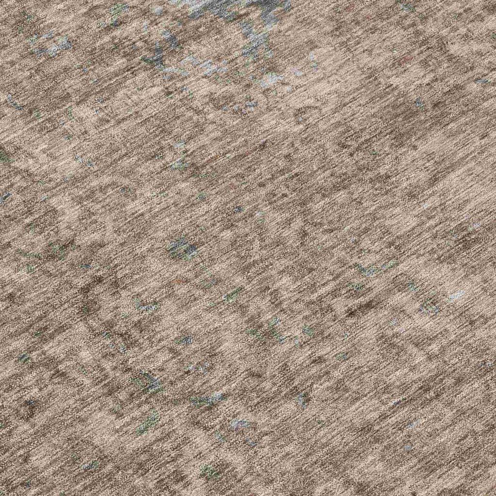 LOOMLAN Rugs Felissae Brown Washable Indoor-Outdoor Rug