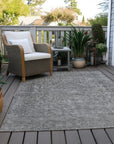 LOOMLAN Rugs Felissae Gray Washable Indoor-Outdoor Rug