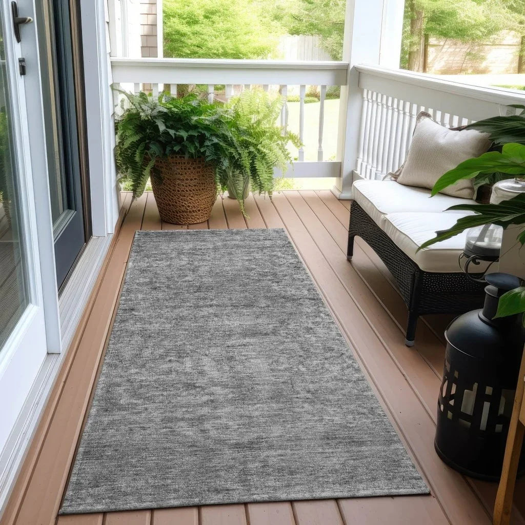 LOOMLAN Rugs Felissae Gray Washable Indoor-Outdoor Rug