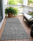 LOOMLAN Rugs Felissae Gray Washable Indoor-Outdoor Rug