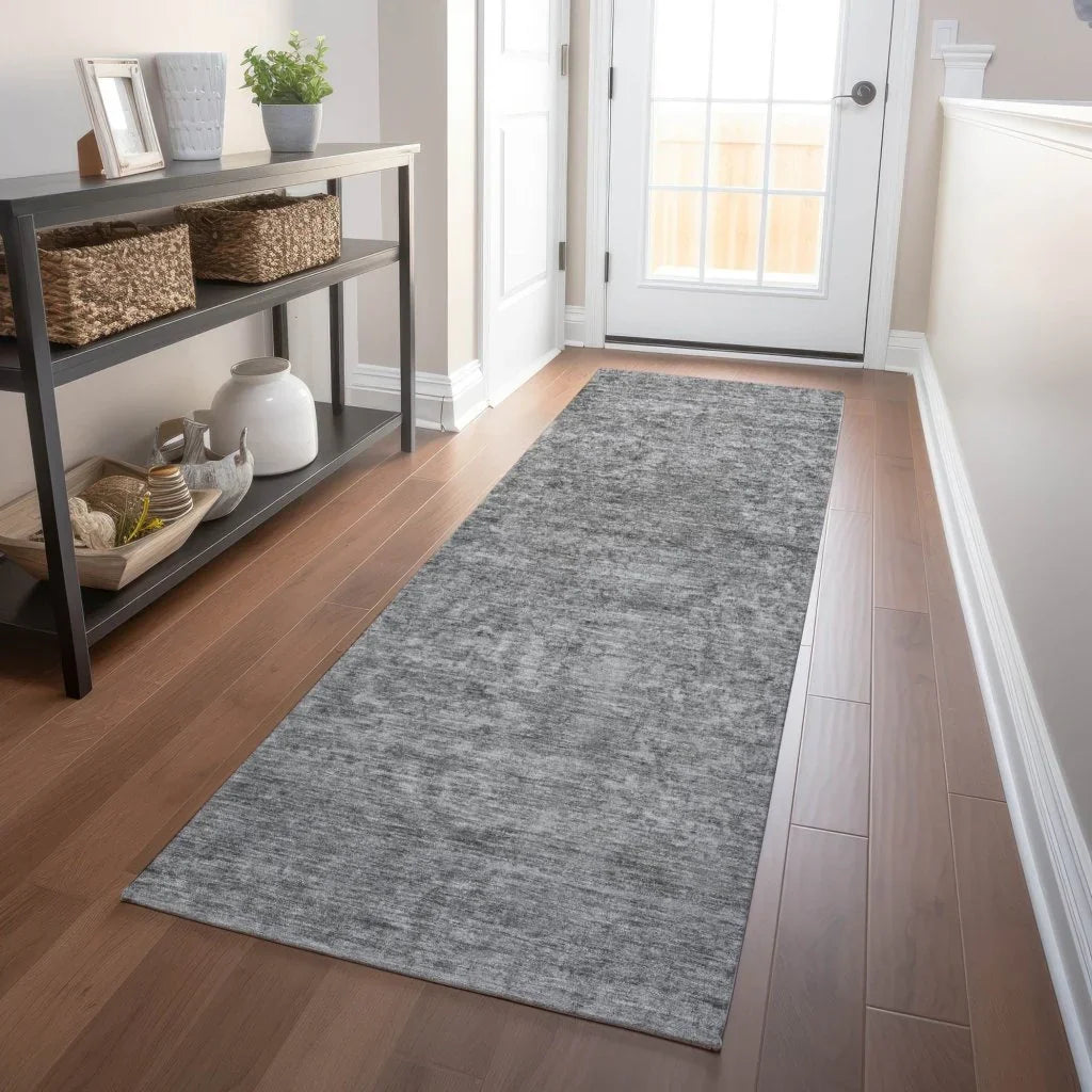 LOOMLAN Rugs Felissae Gray Washable Indoor-Outdoor Rug