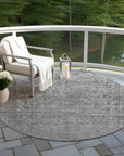 LOOMLAN Rugs Felissae Gray Washable Indoor-Outdoor Rug