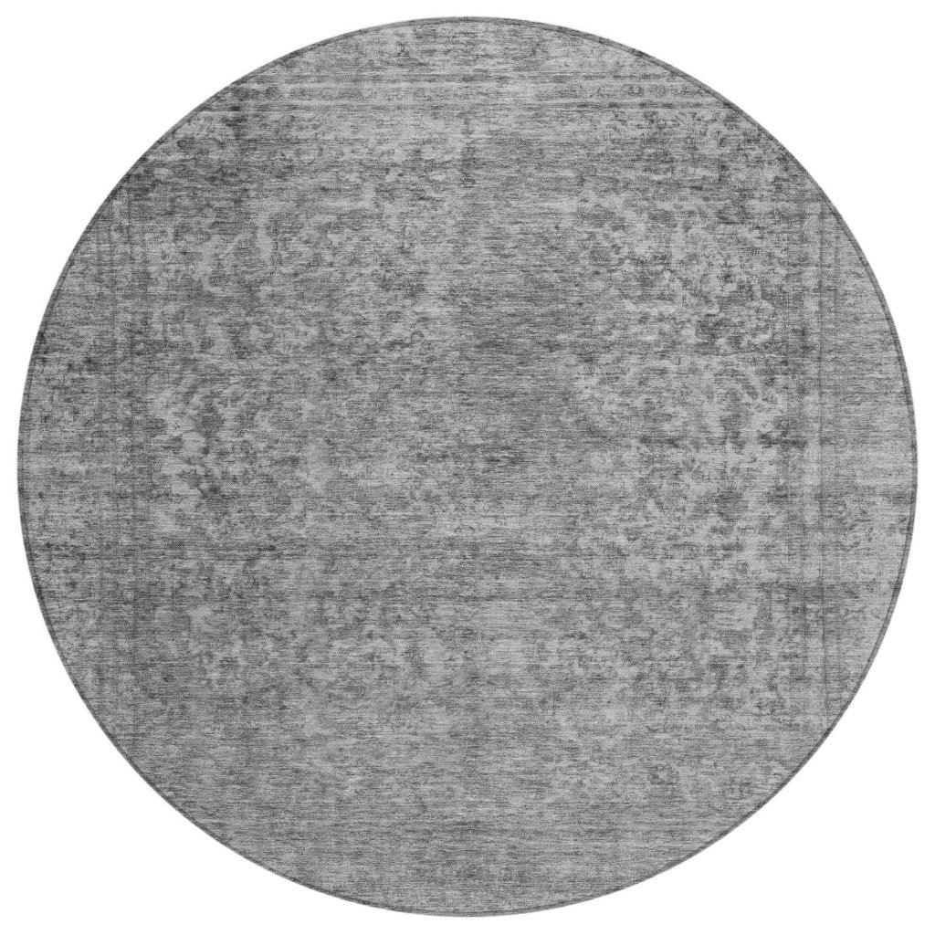LOOMLAN Rugs Felissae Gray Washable Indoor-Outdoor Rug