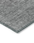 LOOMLAN Rugs Felissae Gray Washable Indoor-Outdoor Rug